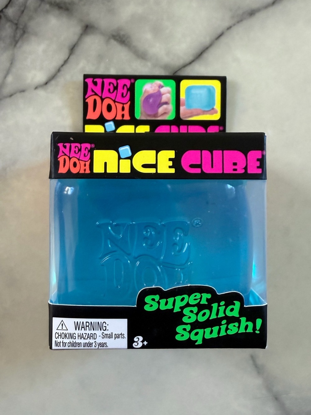 NeeDoh Nee Doh Nice Cube Super Solid Squish Schylling Blue